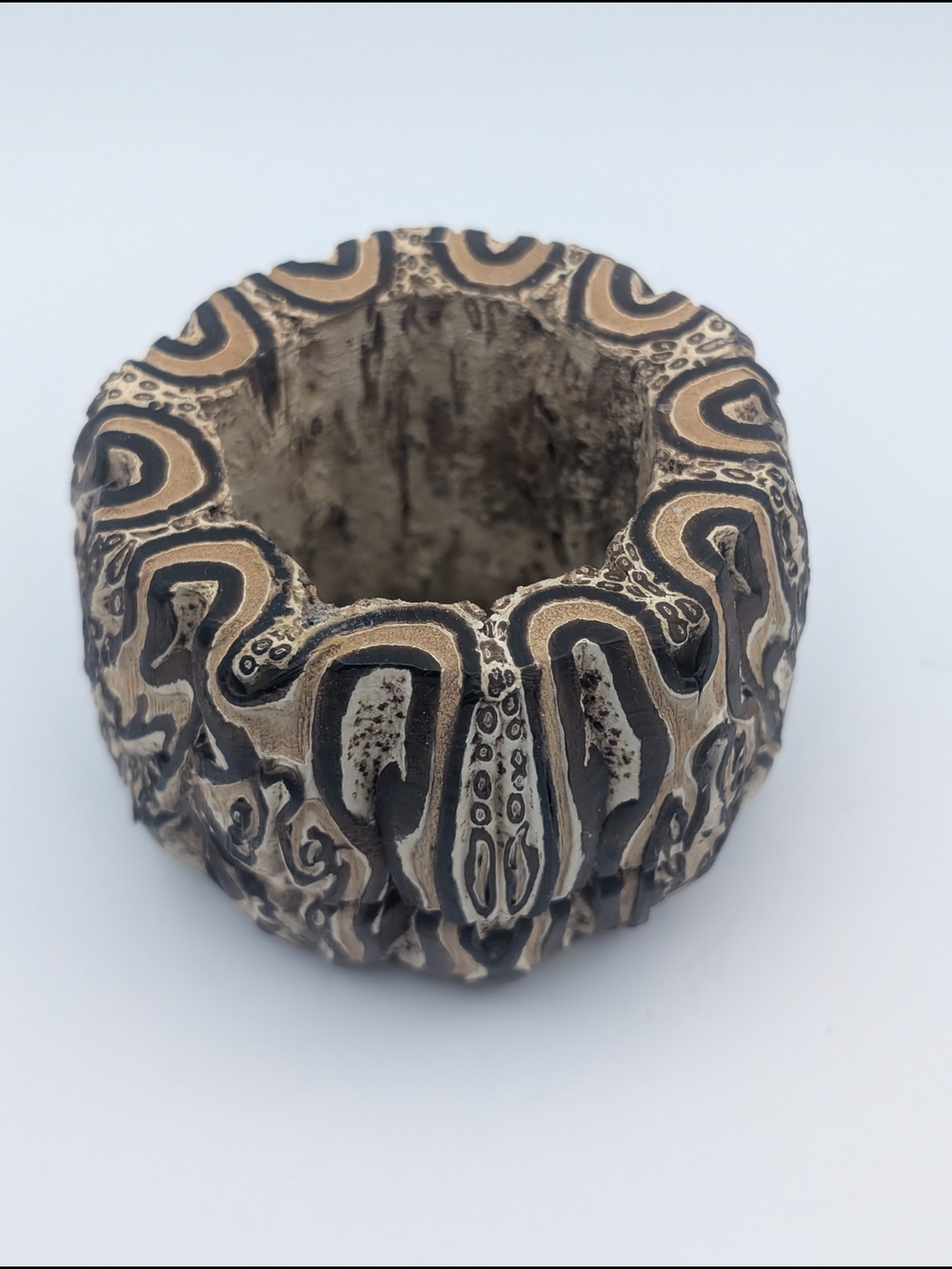 Vintage New Zealand Ponga Fern Jar